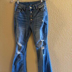 Wide Leg Bell Bottom Jeans